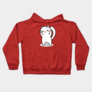 cute cat cartoon Kids Hoodie